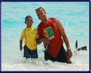 Doctor Byron Biscoe and son